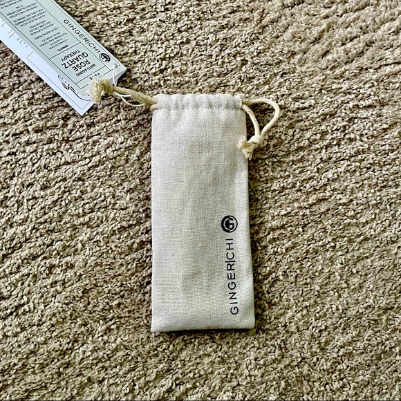 GingerChi Jade Roller Rose Quartz Soothing Face Massage Roller NWT - Picture 2 of 3